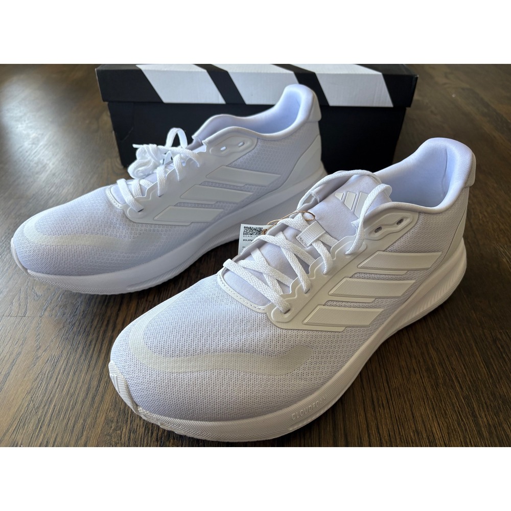 Adidas Runfalcon 5 Mens Size 12 Running Shoes White IH7757 Women Size 14 Sneaker